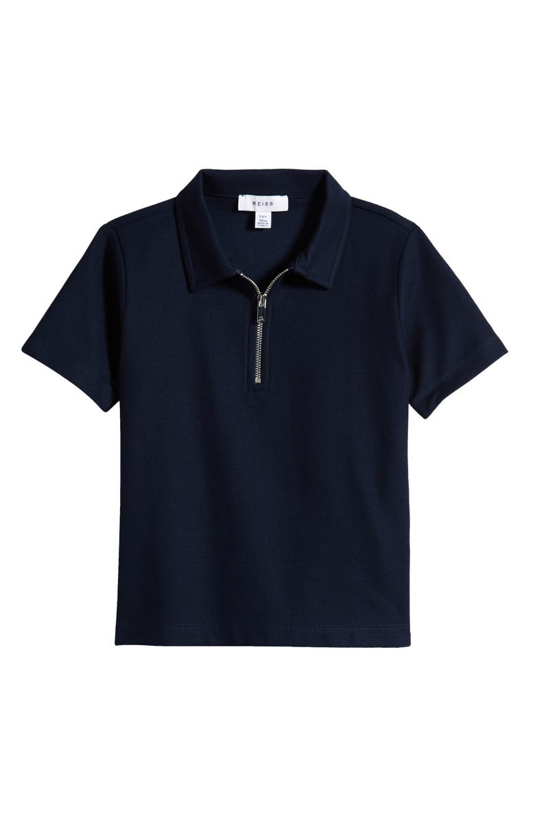Reiss Kids' Cayman Sr. Zip Polo, Main, color, 
