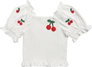 Truly Me Kids' Smocked Cherry Top