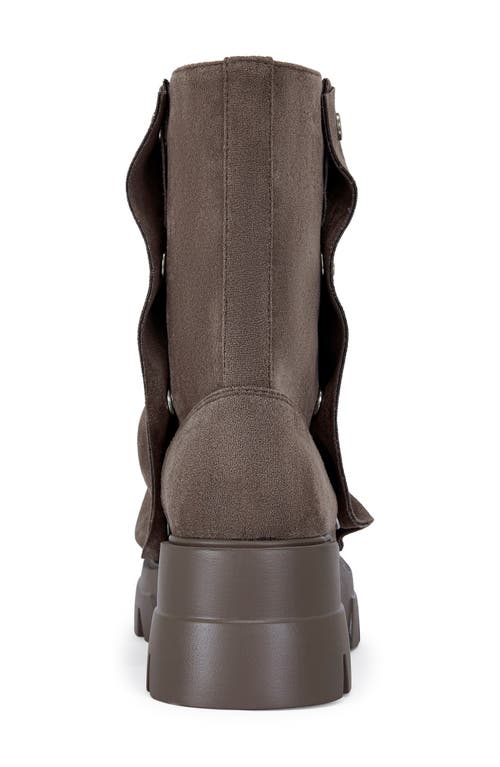 Azalea Wang Bharti Lug Sole Bootie In Brown