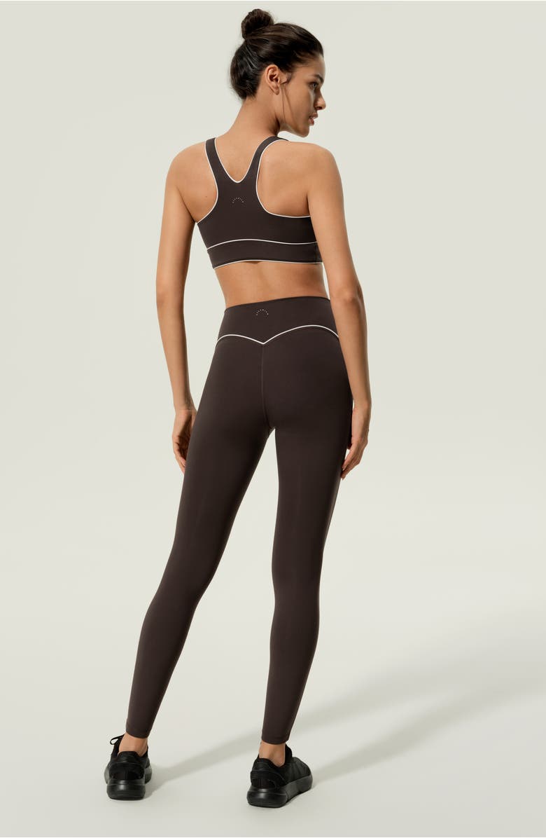 Lilysilk Women's Silk Contour High Rise Streamlined Leggings, Alternate, color, Coffee Bean