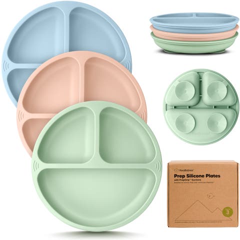 3-Pack Prep Silicone Suction Plates