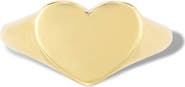 The Lovery Fine Jewelry Gold Heart Signet Ring