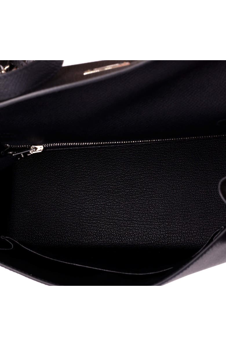 Pre-Owned Hermes Kelly Handbag Black Epsom with Palladium Hardware 25, Alternate, color, Noir