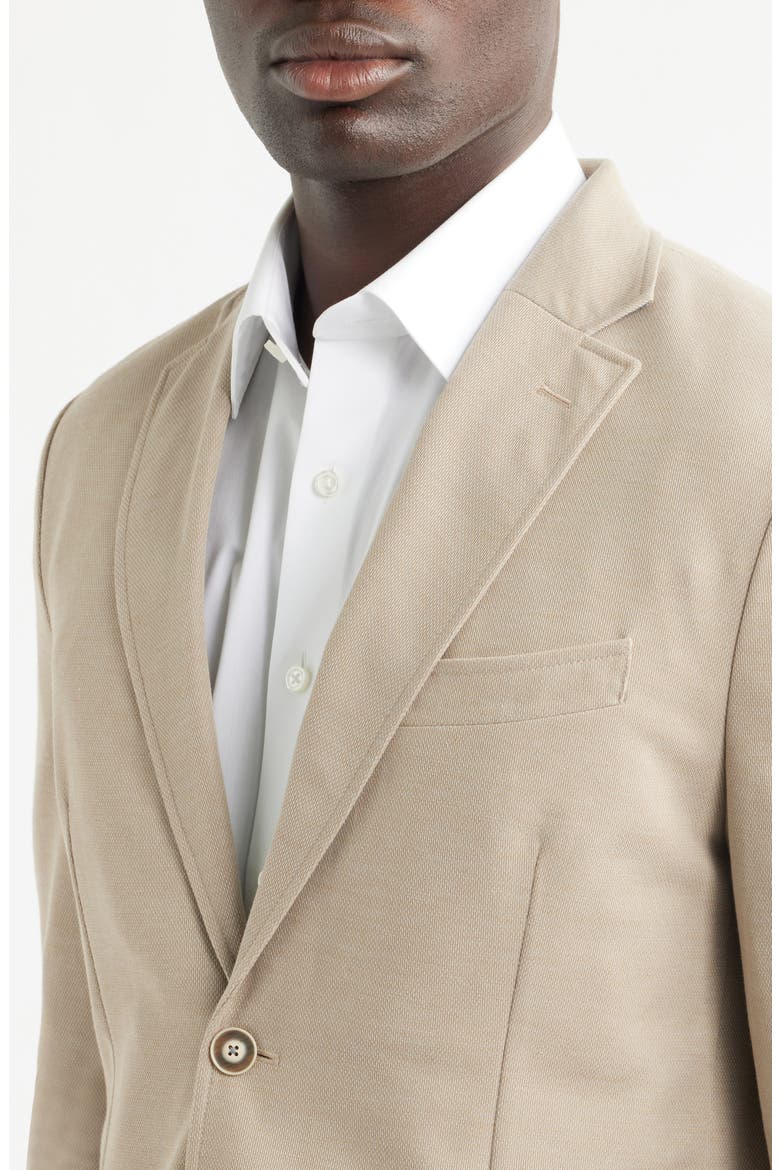 Alfi Piqué Sport Coat, Alternate, color, TAN