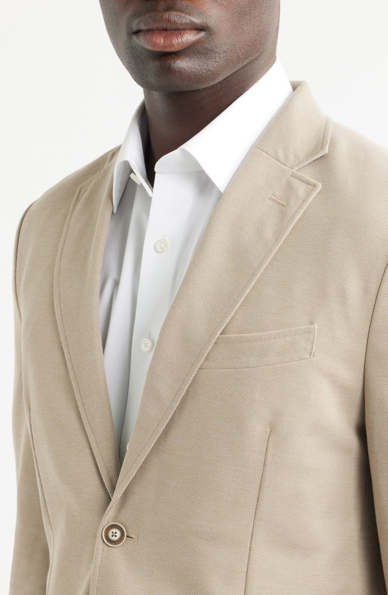 GRUNER 1949 Alfi Piqué Sport Coat, Alternate, color, Tan