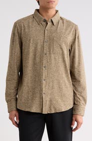 Rhone WFH Knit Button-Up Shirt