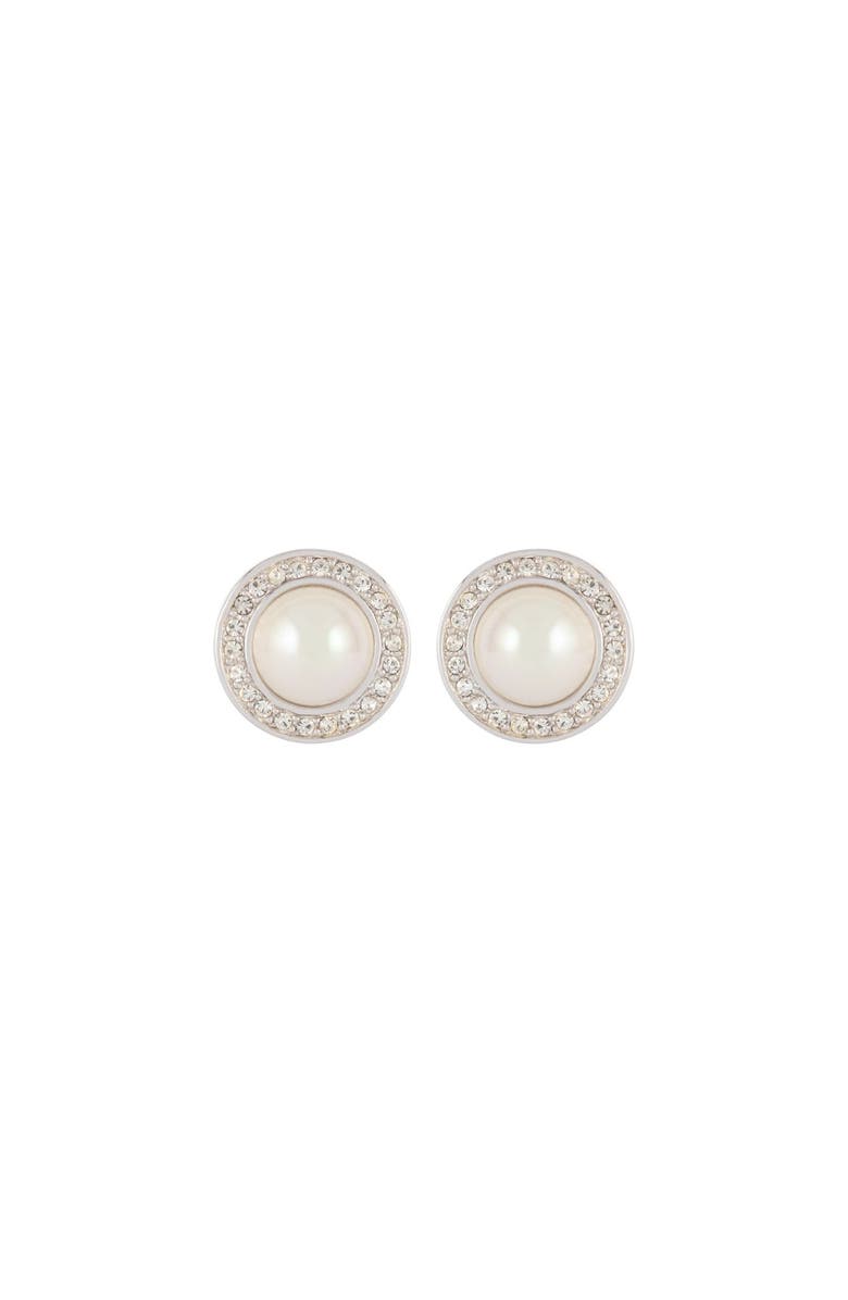 Susan Caplan 1970s Vintage Christian Dior Faux Pearl Clip-On Earrings, Main, color, Faux Pearl