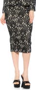 Alexia Admor Jacki Lace Midi Pencil Skirt