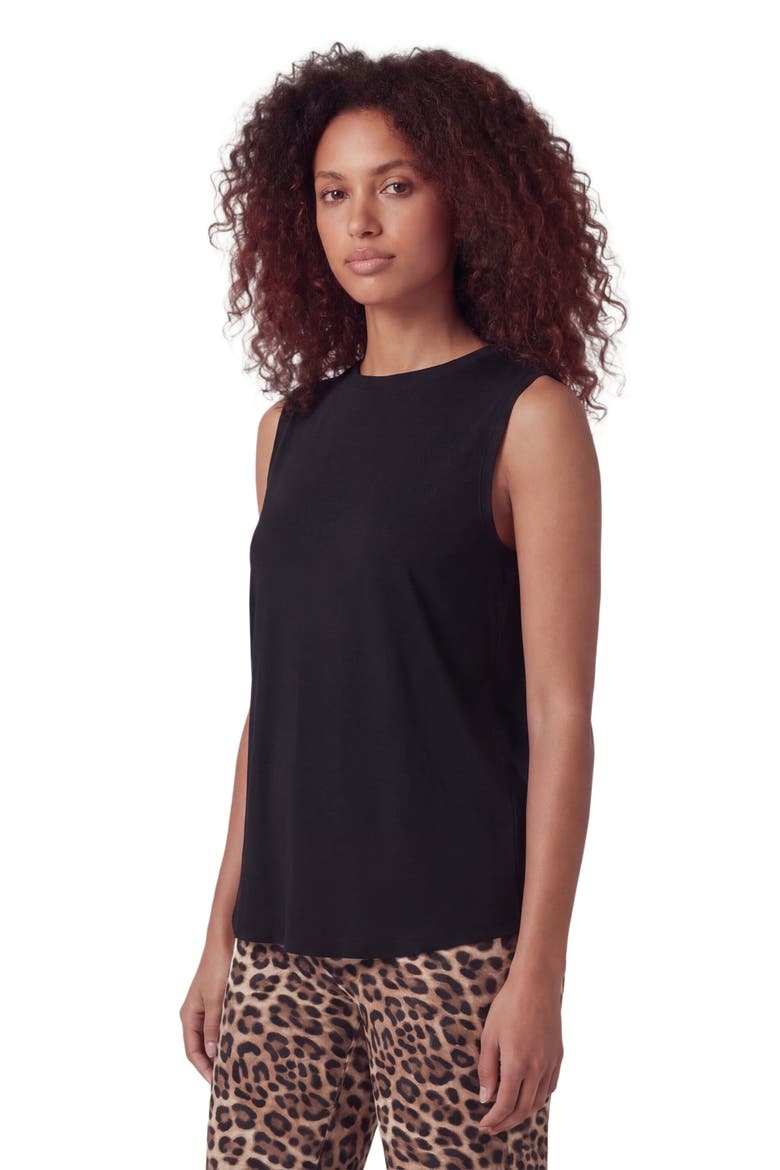 Womens Merino Wool Sleeveless Top, Alternate, color, BLACK