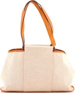 Pre-Owned Hermes Cabag Elan Toile and Leather 39