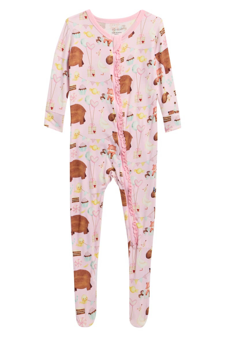 Muff Ruff Zip Footie, Main, color, SHRINKING VIOLET