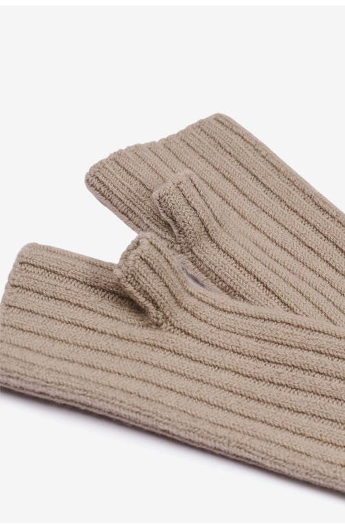 Arctic Fox & Co. Arctic Fox & Co The Merino Wool Fingerless Gloves In Brown