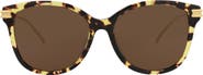 Bottega Veneta 55mm Round Sunglasses