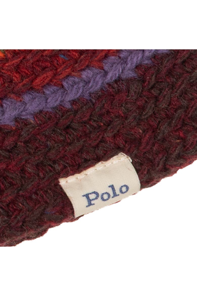 Crochet Stripe Bucket Hat, Alternate, color, Brown Multi