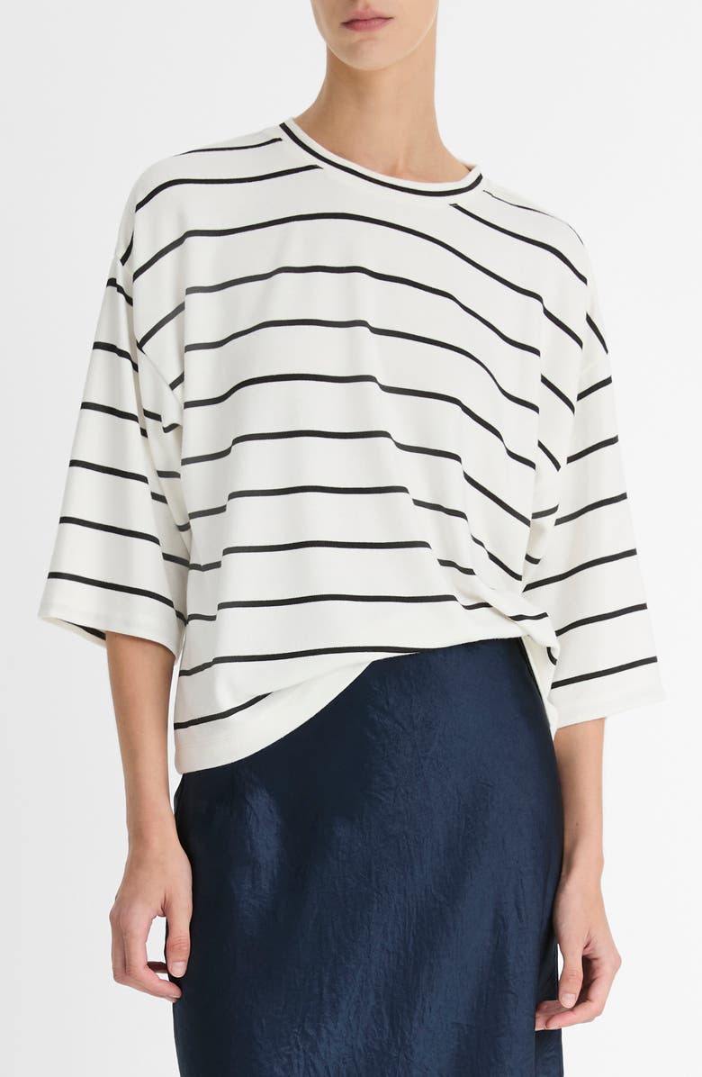 Vince Stripe Wide Sleeve Knit Top, Main, color, 