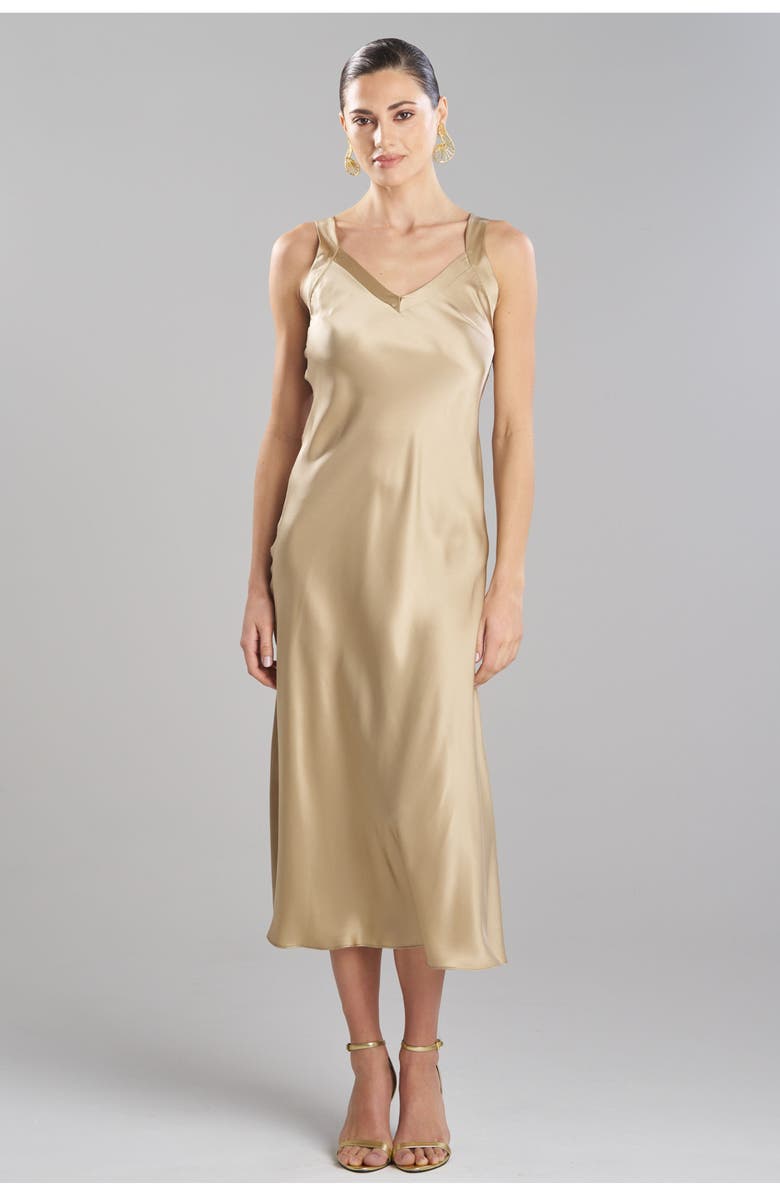 Josie Natori Key Backless Gown, Main, color, Frappe