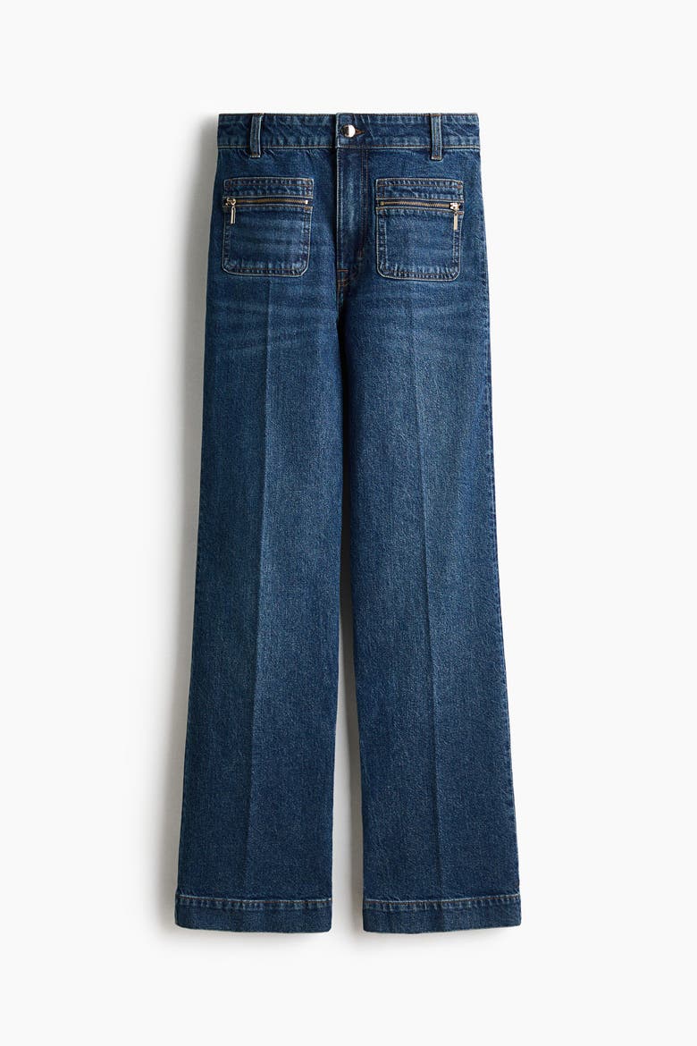 Straight High Jeans, Alternate, color, Denim blue