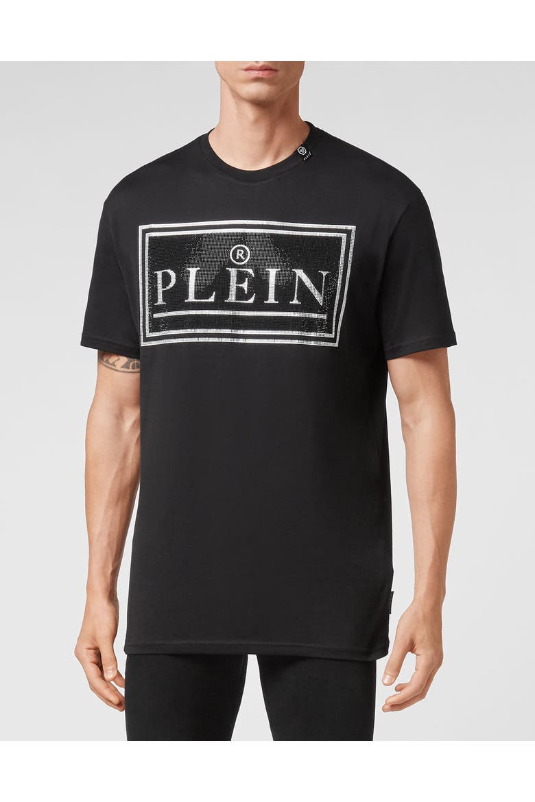 T-Shirt Round Neck Ss Men, Main, color, black