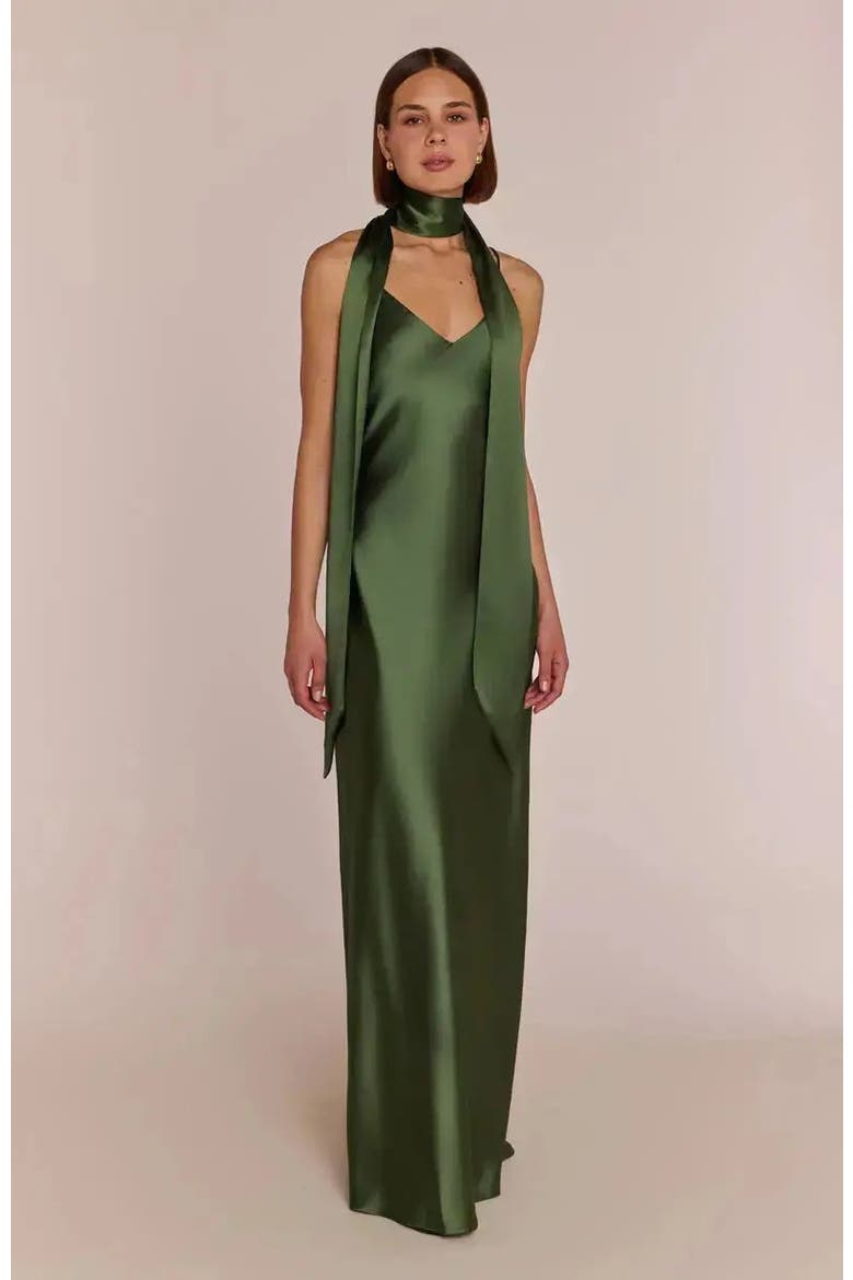 Brooklyn Slip Dress, Main, color, Olive Green
