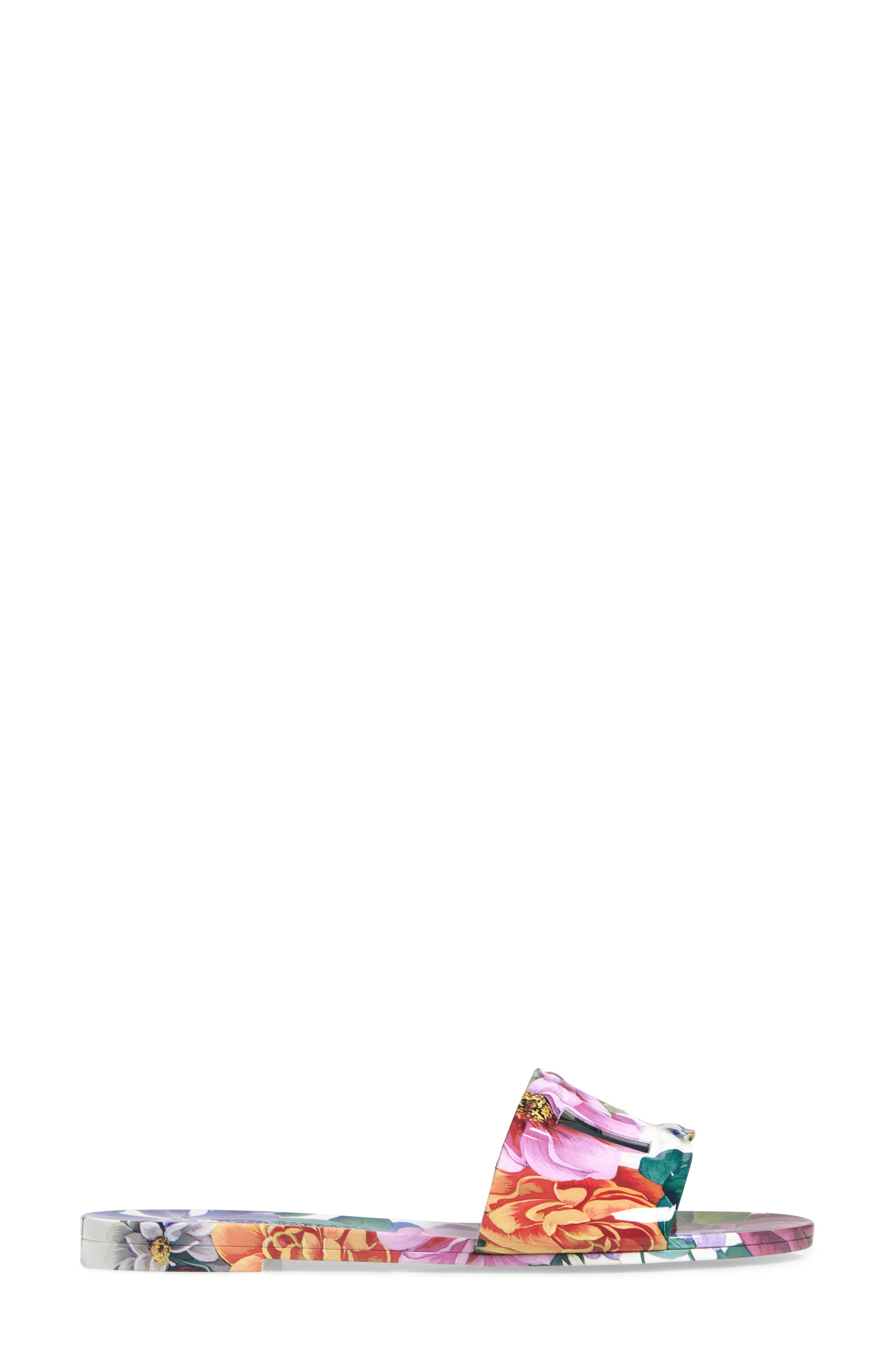 Bianca Interlock Slide Sandal, Alternate, color, MIX FIORI CRETONNE