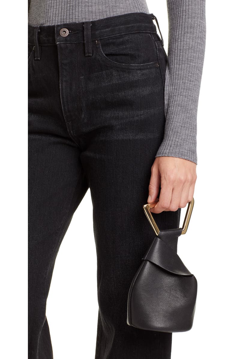 Cult Gaia Mini Astraea Leather Tote, Alternate, color,