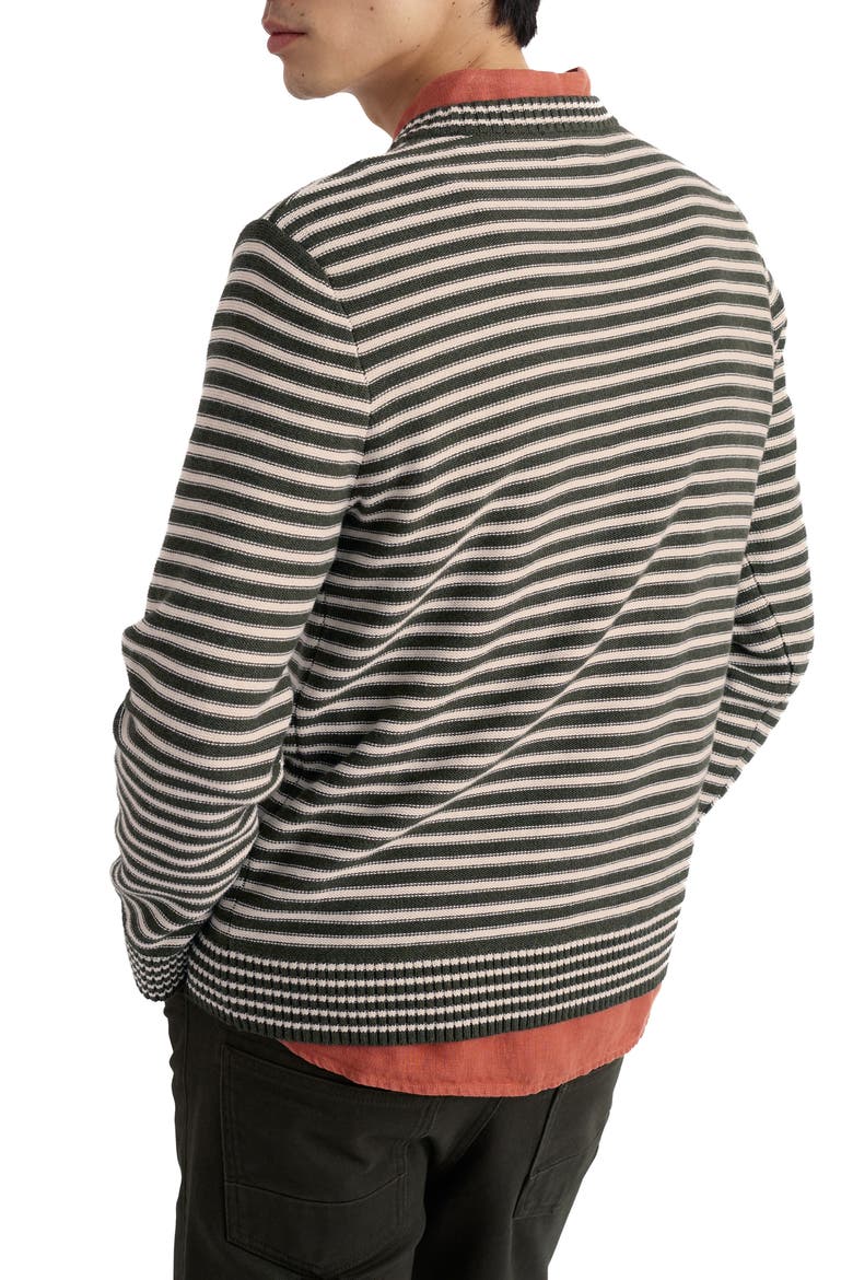 Trenale Stripe Organic Cotton Sweater, Alternate, color, MESKLENN WOODLAND