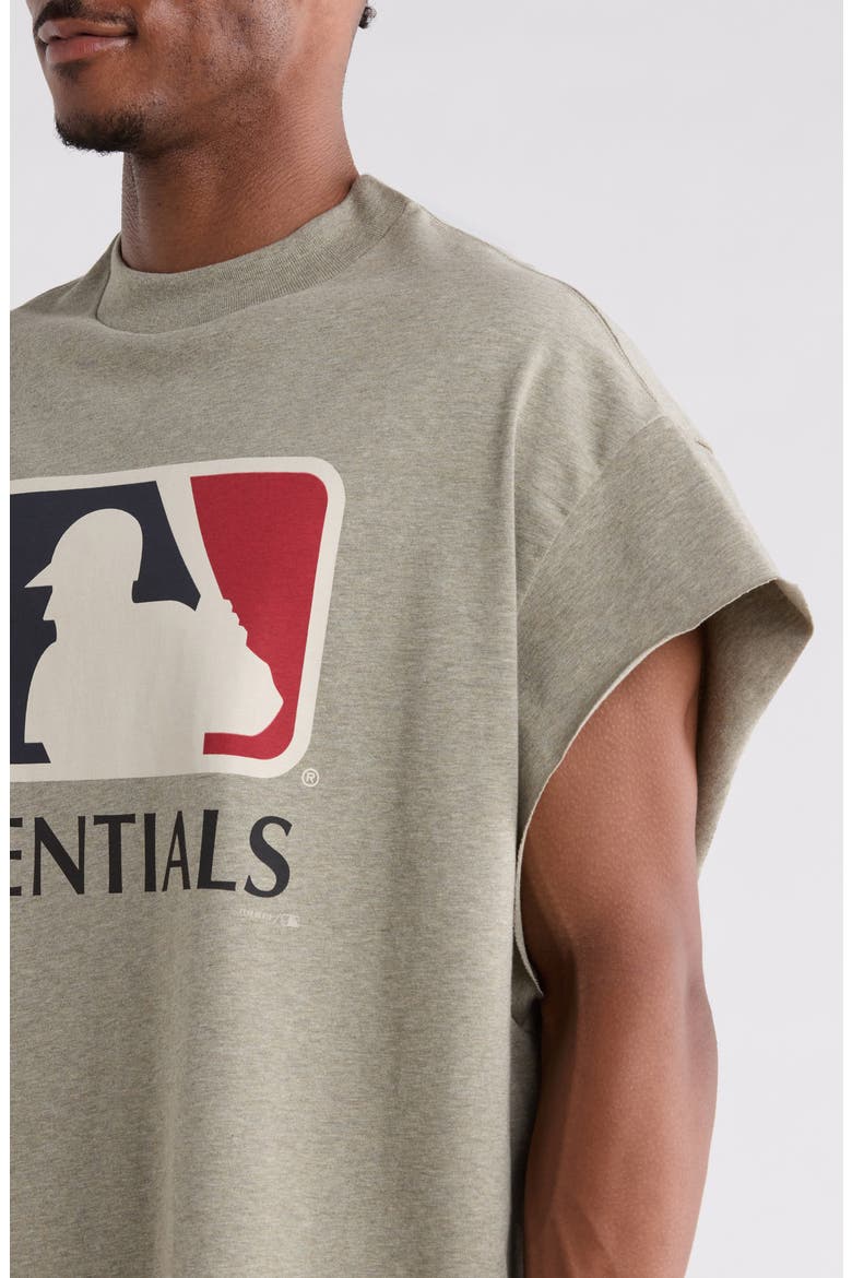 x Franklin '90s Cutoff Cotton T-Shirt, Alternate, color, SEAL HEATHER