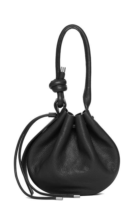 Medium Ina Pebble Leather Shoulder Bag