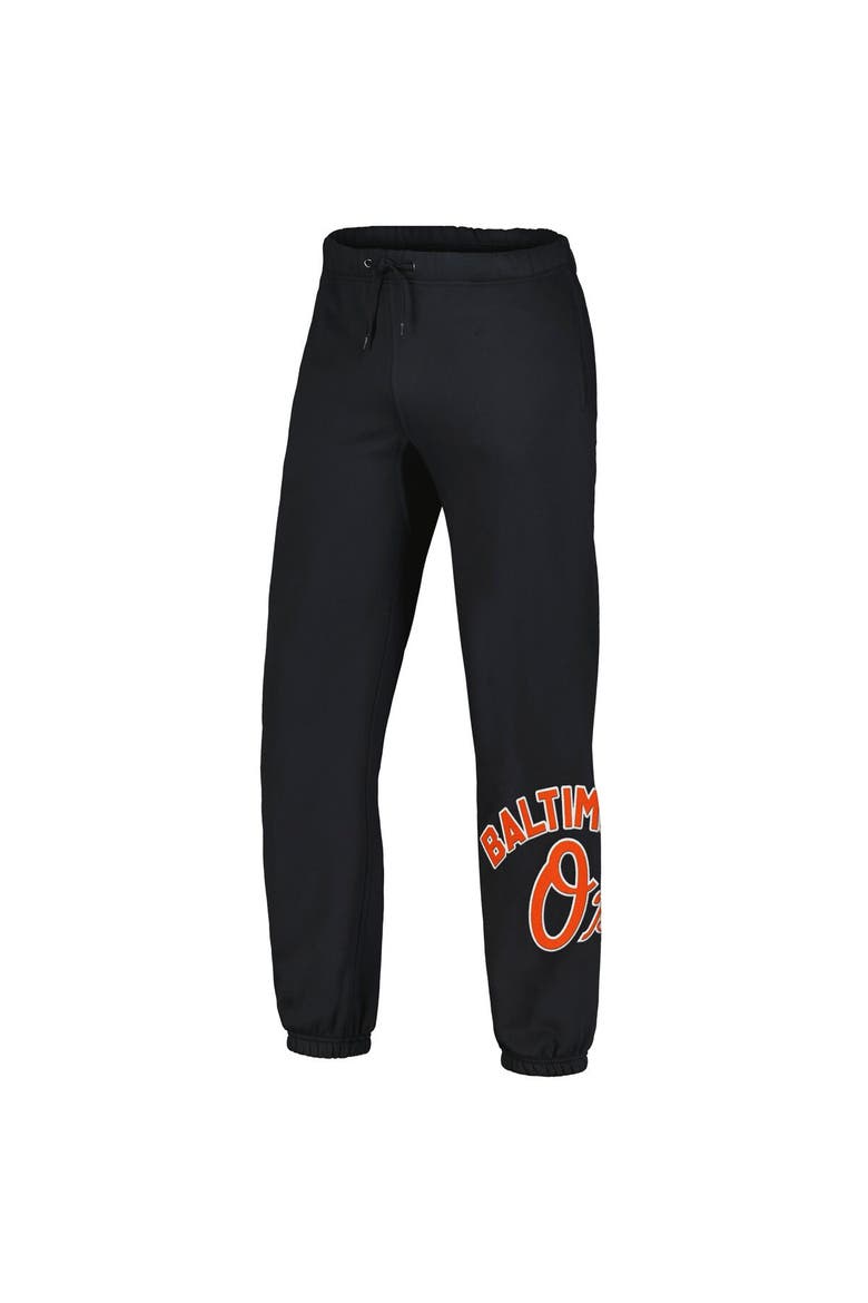 Men's PLEASURES Black Baltimore Orioles Opening Day Sweatpants, Alternate, color, Black