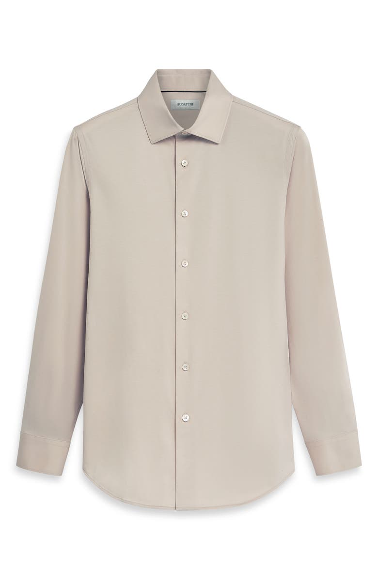 Bugatchi James OoohCotton<sup>®</sup> Button-Up Shirt, Alternate, color, Stone