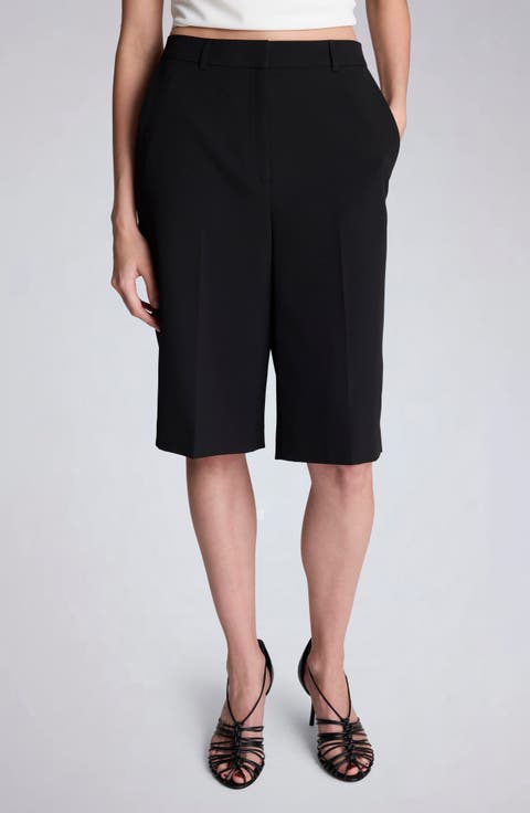 High Waist Bermuda Shorts