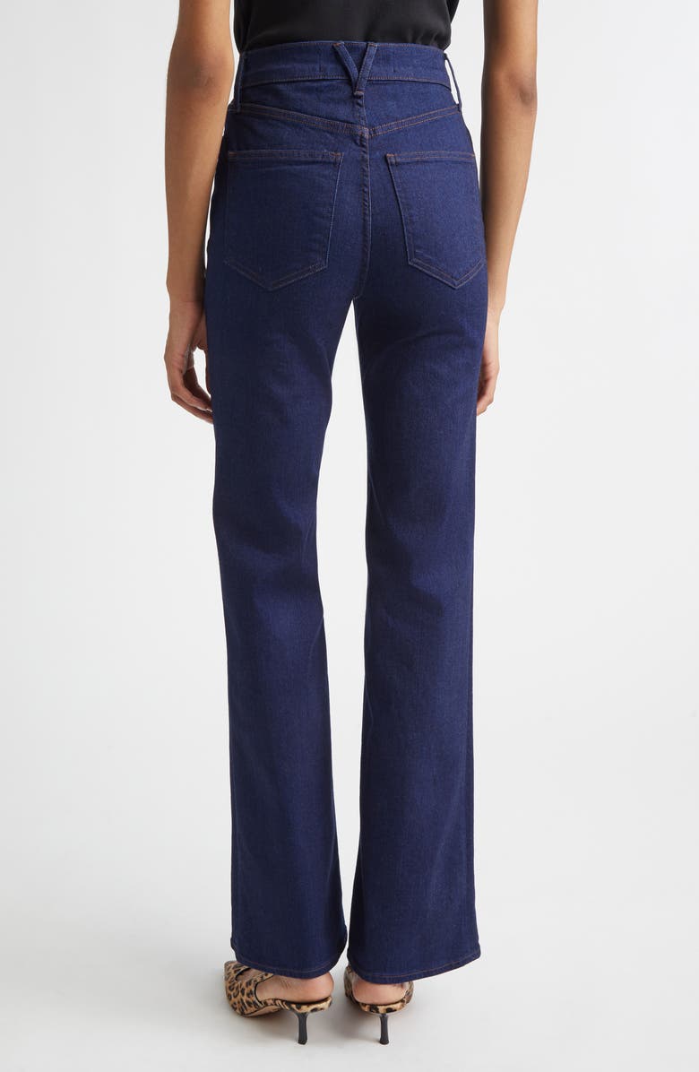 Veronica Beard Crosbie High Waist Slim Wide Leg Jeans, Alternate, color, Indigo Rinse