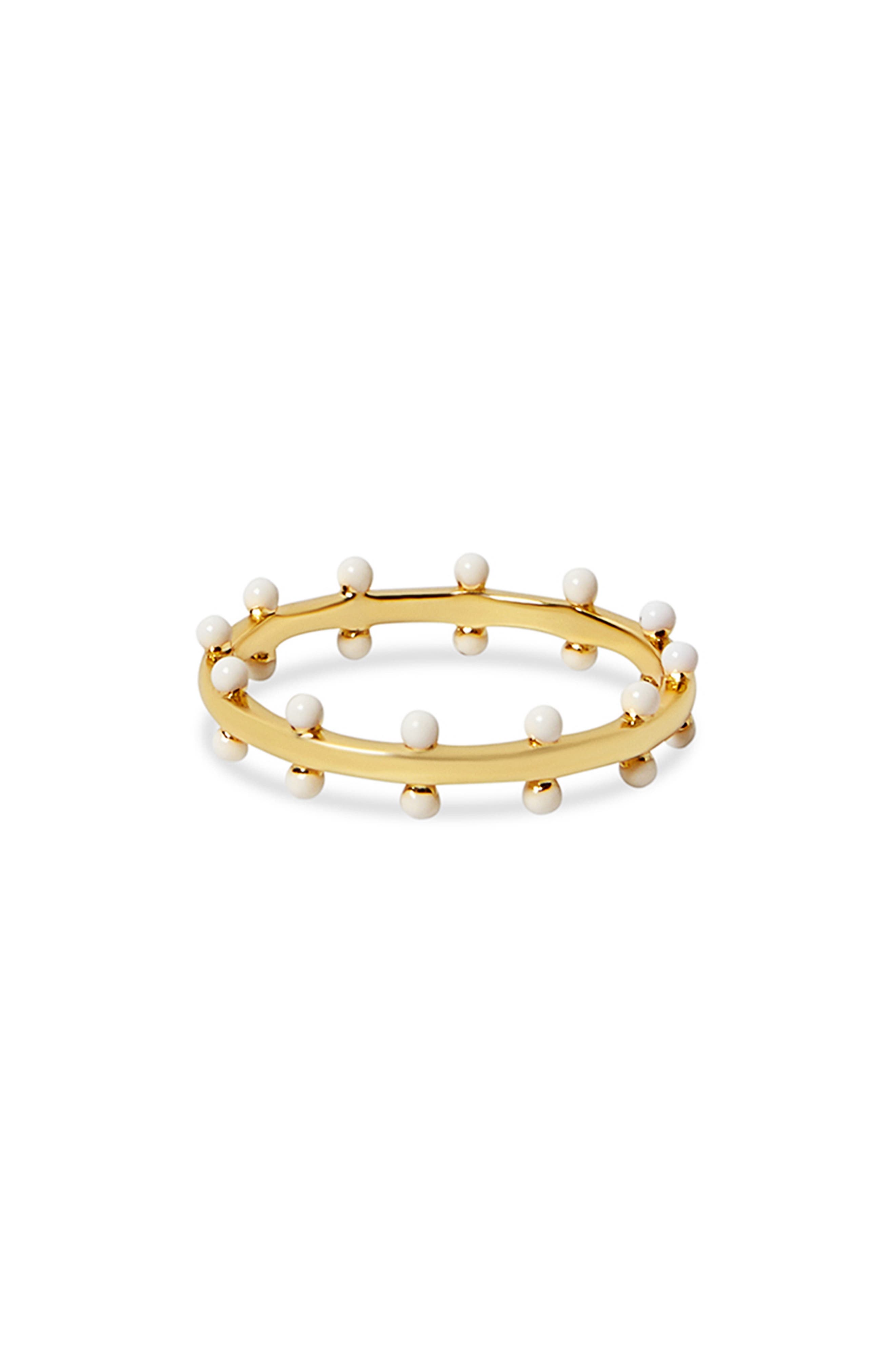 Argento Vivo Sterling Silver Bead Band Ring