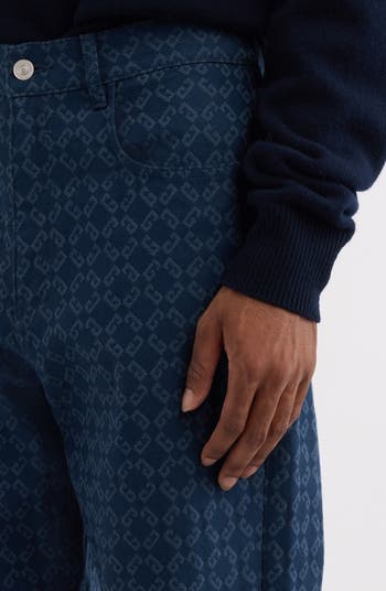 VIP【関税送料無料】希少 Givenchy Monogram Denim Jeans Givenchy Monogram 72 Jacquard Straight Leg Jeans | Nordstrom
