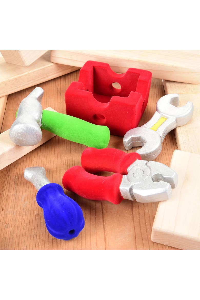 Pretend Play Tool Set (4 Piece Set With Caddy ) 18 Months +, Alternate, color, Multicolored