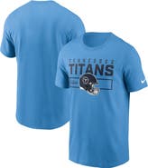 Nike Men's Nike Light Blue Tennessee Titans Primetime Helmet Essential T-Shirt