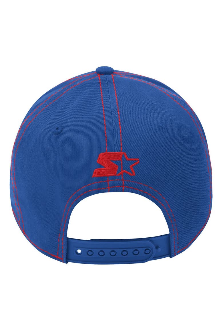 Men's Starter  Blue New York Rangers Sphere II Curved Starfit Adjustable Hat, Alternate, color, Blue