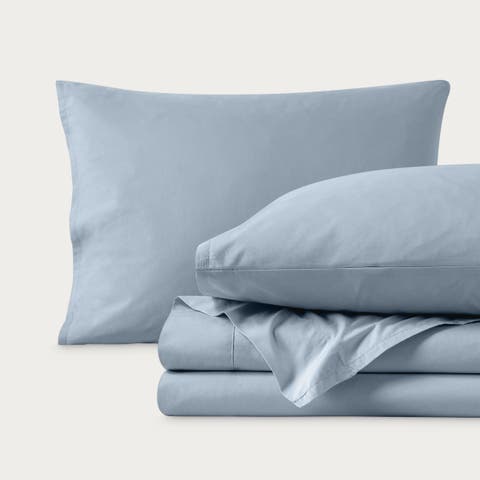 100% Organic Cotton Percale Cooling Sheet Set