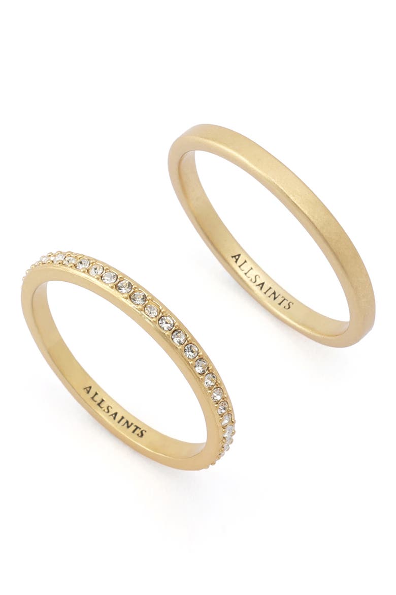 Set of Two Rings, Alternate, color, VINTAGE GOLD