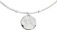 Monica Vinader Siren Muse Hammered Disc Pendant Station Necklace