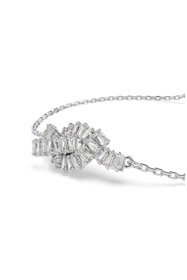 Matrix Knot Slider Bracelet, Alternate, color, WHITE/ SILVER