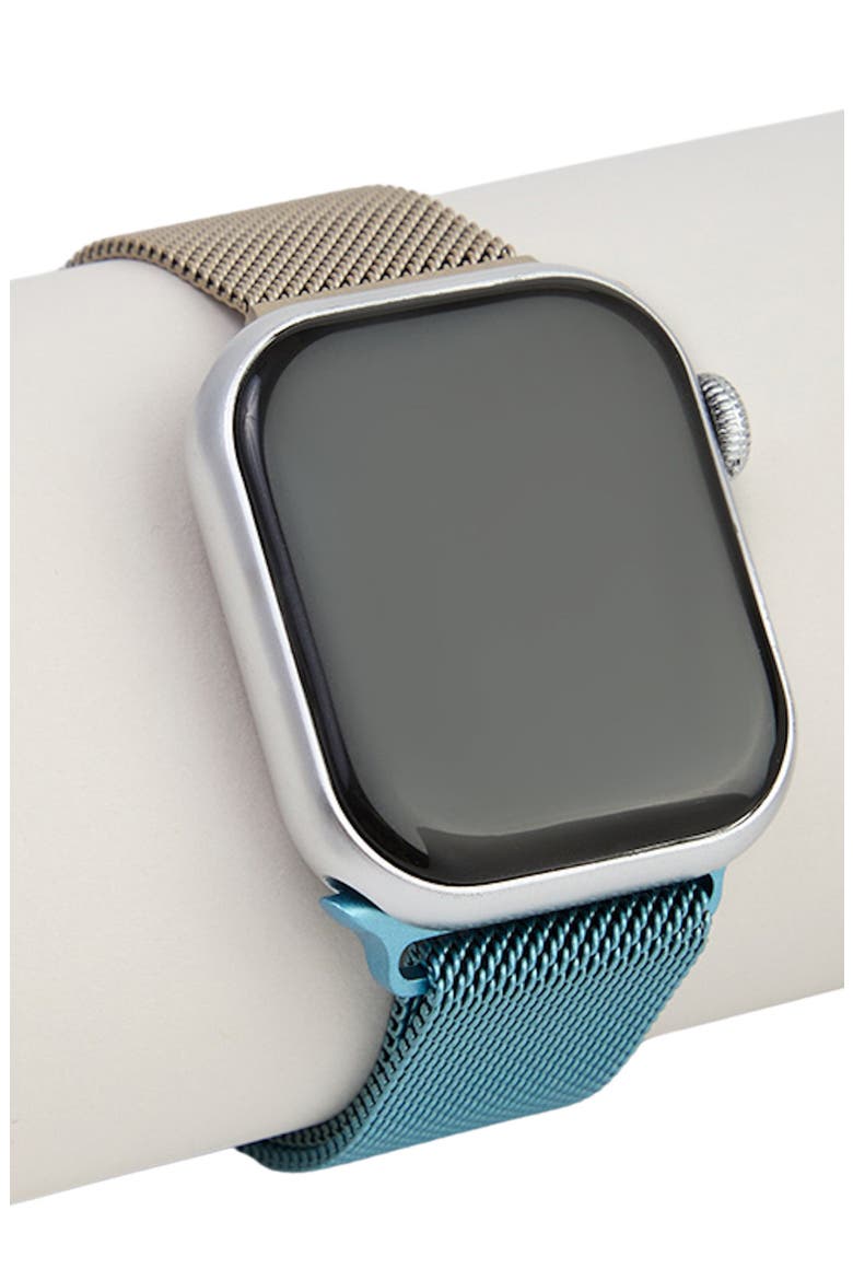 Ombré Metal Mesh Apple Watch® Watchband, Main, color, BLUE