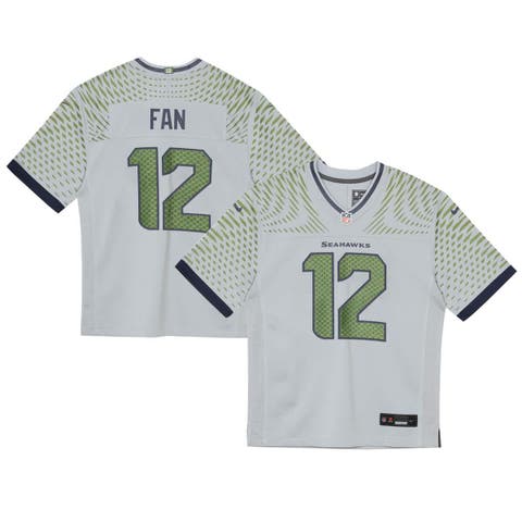 Toddler Nike 12s Wolf Gray Seattle Seahawks 2025 Rivalries Collection Game Jersey