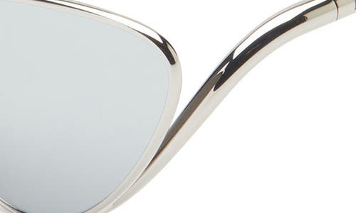 Loewe Signature 58mm Cat Eye Sunglasses In Gray
