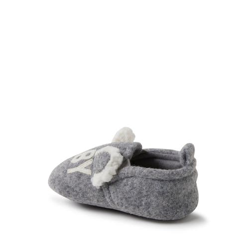 Dearfoams Casey Baby Bear Family Scuff Slipper In Gray
