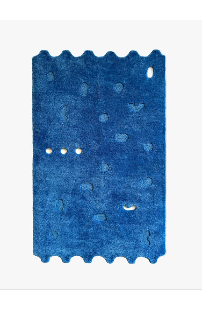 Form & Seek Postmark Carpet, Main, color, Blue