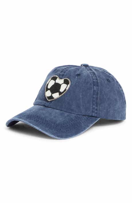 Beaded Soccer Ball Baseball Cap