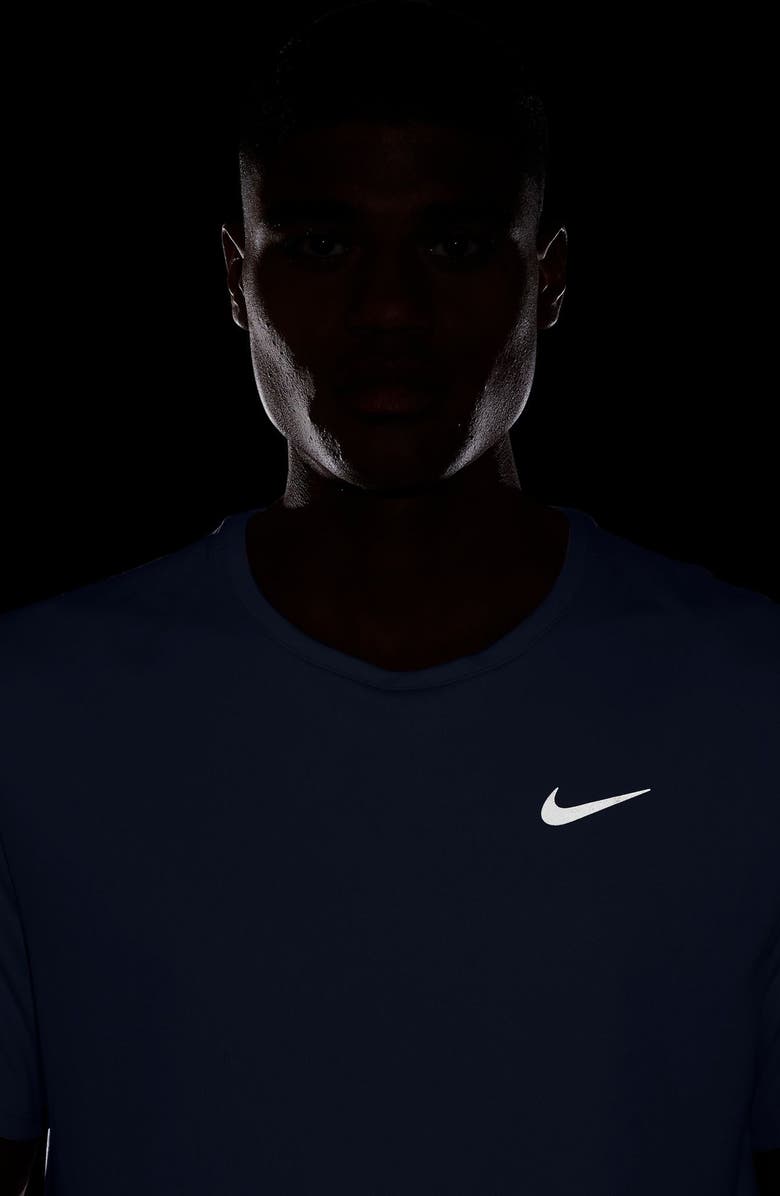 Nike Dri-FIT UV Miler Short Sleeve Running Top, Alternate, color, Ghost/ Reflective Silver