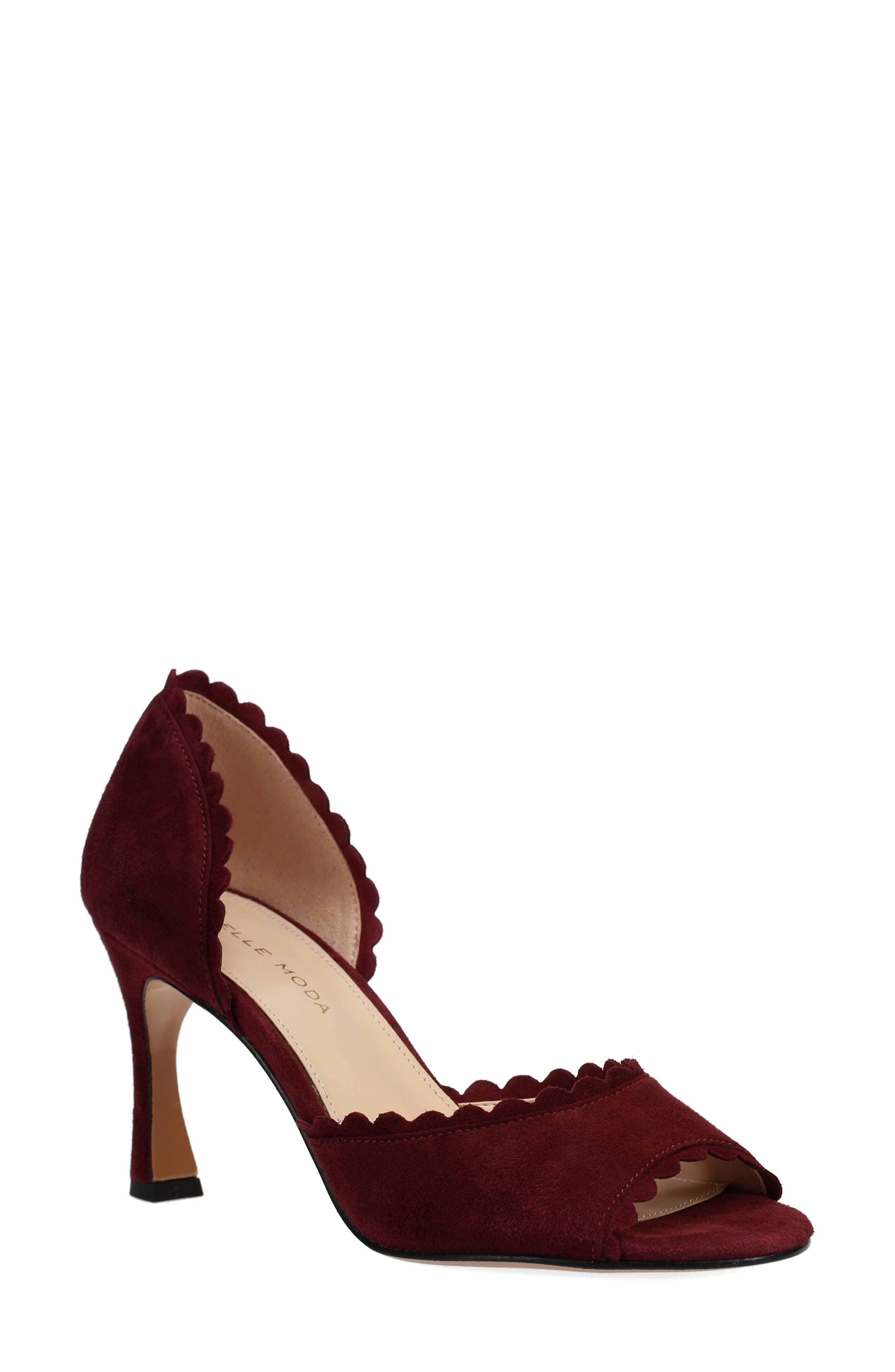 Hollin Open Toe Pump, Main, color, WINE