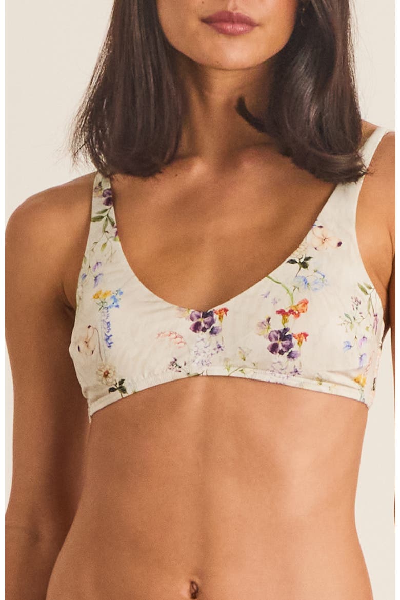 V-Neck Amelia Bikini Top, Alternate, color, White